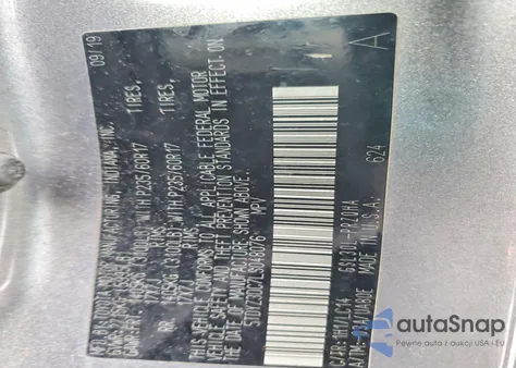 2020 Toyota Sienna Xle z USA, uszkodzony, nr VIN 5TDYZ3DC7LS048076